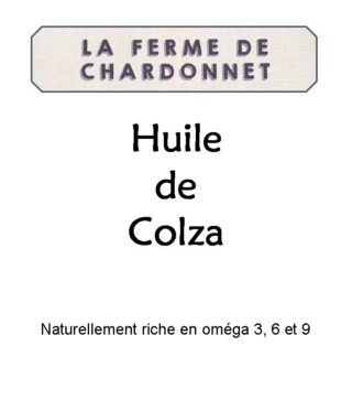 Huile de colza de La Ferme de Chardonnet